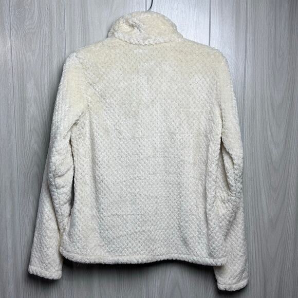 Columbia Fireside Sherpa Fleece Jacket Womens Size Small Chalk White Cozy Warm - Picture 6 of 13